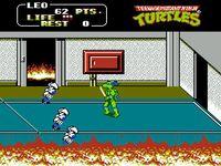 une photo d'Ã©cran de Teenage Mutant Hero Turtles II - The Arcade Game sur Nintendo Nes